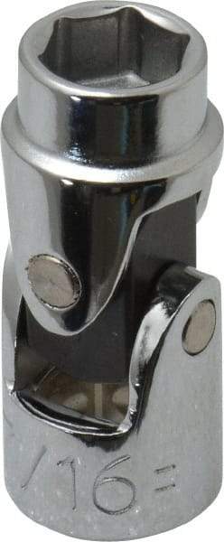 Proto - 7/16", 3/8" Drive, Standard Hand Socket - 6 Points, 1-3/4" OAL, Alloy Steel, Chrome Finish - Makers Industrial Supply