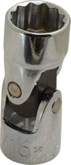 Proto - 9/16", 3/8" Drive, Standard Hand Socket - 12 Points, 1-27/32" OAL, Alloy Steel, Chrome Finish - Makers Industrial Supply