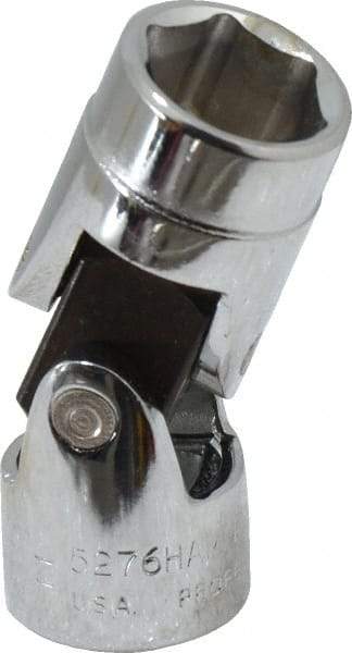 Proto - 3/8" Drive, Standard Hand Socket - 6 Points, 1-27/32" OAL, Alloy Steel, Chrome Finish - Makers Industrial Supply