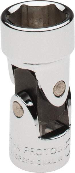 Proto - 5/8", 3/8" Drive, Standard Hand Socket - 6 Points, 1-27/32" OAL, Alloy Steel, Chrome Finish - Makers Industrial Supply