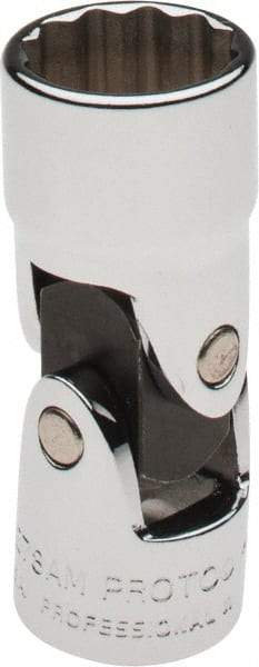 Proto - 3/8" Drive, Standard Hand Socket - 12 Points, 2" OAL, Alloy Steel, Chrome Finish - Makers Industrial Supply