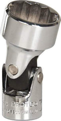 Proto - 3/4", 3/8" Drive, Standard Hand Socket - 12 Points, 2" OAL, Alloy Steel, Chrome Finish - Makers Industrial Supply