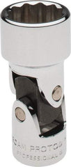 Proto - 3/8" Drive, Standard Hand Socket - 12 Points, 2-3/32" OAL, Alloy Steel, Chrome Finish - Makers Industrial Supply