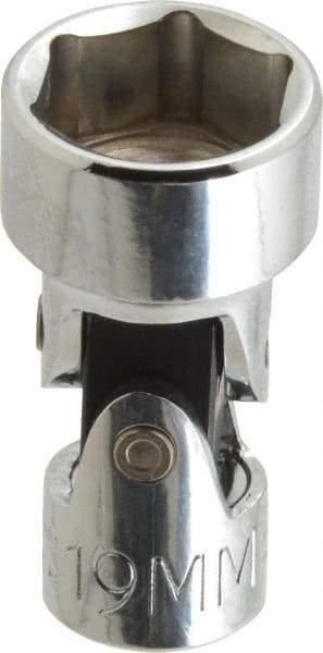 Proto - 3/8" Drive, Standard Hand Socket - 6 Points, 2" OAL, Alloy Steel, Chrome Finish - Makers Industrial Supply