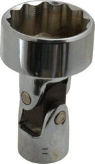 Proto - 1", 3/8" Drive, Standard Hand Socket - 12 Points, 2-3/32" OAL, Alloy Steel, Chrome Finish - Makers Industrial Supply