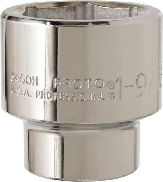 Proto - 1-9/16", 1/2" Drive, Standard Hand Socket - 6 Points, 2-1/4" OAL, Alloy Steel, Chrome Finish - Makers Industrial Supply