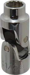 Proto - 1/2", 1/2" Drive, Standard Hand Socket - 12 Points, 2-13/32" OAL, Alloy Steel, Chrome Finish - Makers Industrial Supply