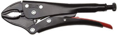 Proto - 5-1/2" OAL Curved Jaw Locking Pliers - 21/64" Jaw Width, 55/64" Jaw Depth, 1-19/64" Jaw Opening, Standard Handle - Makers Industrial Supply