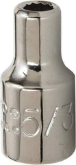 Proto - 5/32", 1/4" Drive, Standard Hand Socket - 12 Points, 7/8" OAL, Alloy Steel, Chrome Finish - Makers Industrial Supply