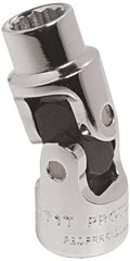 Proto - 9/16", 1/4" Drive, Standard Hand Socket - 12 Points, 1-31/64" OAL, Alloy Steel, Chrome Finish - Makers Industrial Supply