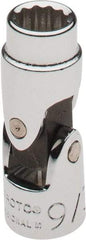 Proto - 9/32", 1/4" Drive, Standard Hand Socket - 12 Points, 1-13/32" OAL, Alloy Steel, Chrome Finish - Makers Industrial Supply