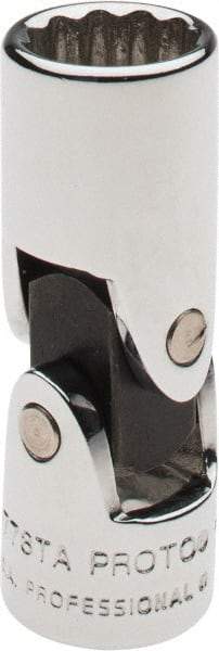 Proto - 11/32", 1/4" Drive, Standard Hand Socket - 12 Points, 1-25/64" OAL, Alloy Steel, Chrome Finish - Makers Industrial Supply