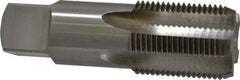 Interstate - 3/4-14" BSPP, 5 Flutes, Plug Chamfer, Bright Finish, High Speed Steel British Standard Pipe Tap - 0.9063" Shank Diam, 0.679" Square Size, 3-1/4" Overall Length - Exact Industrial Supply