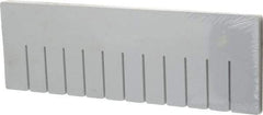 Quantum Storage - 17.4" Wide x 6" High, Gray Bin Divider - Use with DG93060 - Makers Industrial Supply