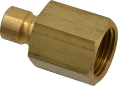 Coilhose Pneumatics - 1/2-14" NPT, 3/8" Body Diam, Coolant & Fluid Line Female Connectors - Brass - Makers Industrial Supply