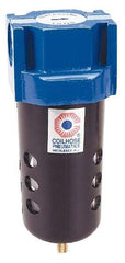 Coilhose Pneumatics - 3/8" Port Coalescing Filter - Polycarbonate Bowl, 0.3 Micron Rating, 7-1/2" High - Makers Industrial Supply