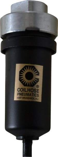 Coilhose Pneumatics - Filter Mechanical Drain with Metal Bowl - 5-3/4" High x 2-1/8" Wide, For Use with Compressor Tanks, Filters, Drop Legs, Coolers & Dryers - Makers Industrial Supply