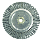 6" Root Pass Brush - .020 Steel Wire; 5/8-11 Dbl-Hex Nut - Dually Weld Cleaning Brush - Makers Industrial Supply