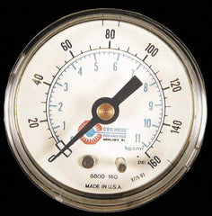 Coilhose Pneumatics - FRL Heavy-Duty Pressure Gage - Use with F/R/L - Makers Industrial Supply