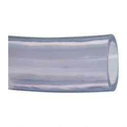 Made in USA - 2" ID x 2-1/2" OD, 1/4" Wall Thickness, Cut to Length (50' Standard Length) PVC Tube - Clear, 35 Max psi, 68 Shore A Hardness - Makers Industrial Supply