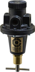 Coilhose Pneumatics - 1/4 NPT Port, 40 CFM, Cast Aluminum Tamper Proof Heavy-Duty T-Handle Regulator - 0 to 125 psi Range, 250 Max psi Supply Pressure, 1/4" Gauge Port Thread, 3" Wide x 5-1/2" High - Makers Industrial Supply