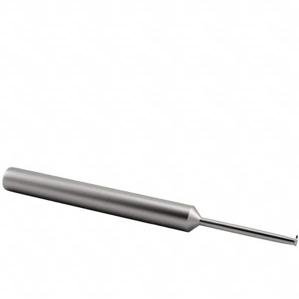 Scientific Cutting Tools - 24 to 56 TPI, Internal/External Single Profile Thread Mill - #10" Noml Diam, 0.138" Cut Diam, 3/16" Shank Diam, 3 Flute, 0.075" Neck Diam, 0.6" Neck Length, 2" OAL, Bright Finish - Exact Industrial Supply