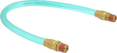 Coilhose Pneumatics - 3/8" ID 1-1/2' Long Lead-In Whip Hose - MNPT Swivel x MNPT Swivel Ends, 140 Working psi, -20 to 165°F, 3/8" Fitting, - Makers Industrial Supply