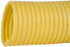 Coilhose Pneumatics - 3/8" ID, 100' Long, Yellow Nylon Coiled & Self Storing Hose - 165 Max psi, No Fittings - Makers Industrial Supply