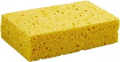 Boardwalk - 6" Long x 3-5/8" Wide x 1" Thick Cleansing Pad - Non-Abrasive, Yellow - Makers Industrial Supply