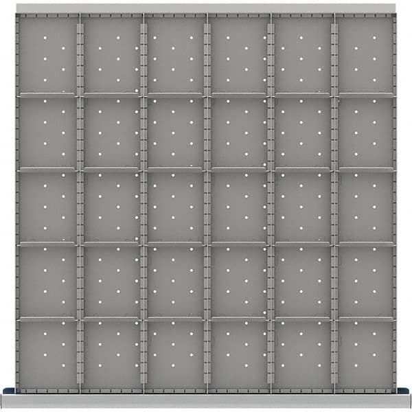 LISTA - 30-Compartment Drawer Divider Layout for 3.15" High Drawers - Makers Industrial Supply