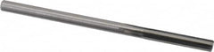 Hertel - 0.141" Solid Carbide 4 Flute Chucking Reamer - Straight Flute, 0.141" Straight Shank, 3/4" Flute Length, 2-1/2" OAL - Makers Industrial Supply