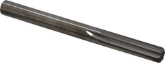 Hertel - 19/64" Solid Carbide 6 Flute Chucking Reamer - Straight Flute, Straight Shank, 1-1/8" Flute Length, 3-1/4" OAL - Makers Industrial Supply