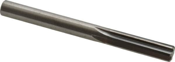 Hertel - Letter Q Solid Carbide 6 Flute Chucking Reamer - Straight Flute, Straight Shank, 1-1/4" Flute Length, 3-1/2" OAL - Makers Industrial Supply