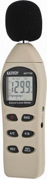 Extech - A and C Frequency Weight, LCD Display Sound Meter - 40 to 130 Decibels - Makers Industrial Supply