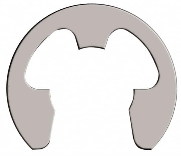 Rotor Clip - 31.24mm Groove Diam, 1-3/8" Shaft Diam, Passivated Stainless Steel, E Style External Retaining Rings - 0.068" Groove Width, 0.072" Groove Depth, 0.062" Ring Thickness, Grade 15-7 Grade 632 - Makers Industrial Supply