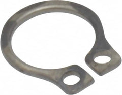 Rotor Clip - 5.84mm Groove Diam, 1/4" Shaft Diam, Passivated Stainless Steel, Snap External Retaining Rings - 0.029" Groove Width, 0.01" Groove Depth, 0.025" Ring Thickness, Grade 15-7 Grade 632 - Makers Industrial Supply