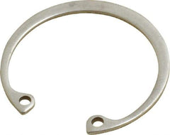 Rotor Clip - 0.05" Thick, Passivated Finish, Stainless Steel Snap Internal Retaining Ring - 0.056" Groove Width, 0.04" Groove Depth, 1.33" Groove Diam, Grade 15-7 Grade 632 - Makers Industrial Supply