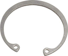 Rotor Clip - 0.05" Thick, Passivated Finish, Stainless Steel Snap Internal Retaining Ring - 0.056" Groove Width, 0.043" Groove Depth, 1.461" Groove Diam, Grade 15-7 Grade 632 - Makers Industrial Supply