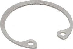 Rotor Clip - 0.035" Thick, Passivated Finish, Stainless Steel Snap Internal Retaining Ring - 0.039" Groove Width, 0.023" Groove Depth, 0.796" Groove Diam, Grade 15-7 Grade 632 - Makers Industrial Supply