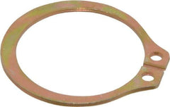 Rotor Clip - 23.88mm Groove Diam, 1" Shaft Diam, Cadmium-Plated Steel, Snap External Retaining Rings - 0.046" Groove Width, 0.03" Groove Depth, 0.042" Ring Thickness, Grade 1060-1090 - Makers Industrial Supply