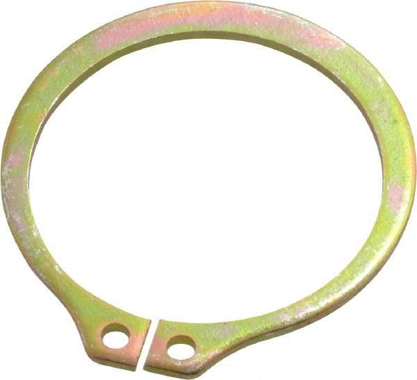 Rotor Clip - 29.87mm Groove Diam, 1-1/4" Shaft Diam, Cadmium-Plated Steel, Snap External Retaining Rings - 0.056" Groove Width, 0.037" Groove Depth, 0.05" Ring Thickness, Grade 1060-1090 - Makers Industrial Supply