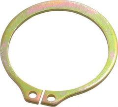 Rotor Clip - 29.87mm Groove Diam, 1-1/4" Shaft Diam, Cadmium-Plated Steel, Snap External Retaining Rings - 0.056" Groove Width, 0.037" Groove Depth, 0.05" Ring Thickness, Grade 1060-1090 - Makers Industrial Supply