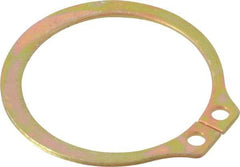 Rotor Clip - 35.71mm Groove Diam, 1-1/2" Shaft Diam, Cadmium-Plated Steel, Snap External Retaining Rings - 0.056" Groove Width, 0.047" Groove Depth, 0.05" Ring Thickness, Grade 1060-1090 - Makers Industrial Supply