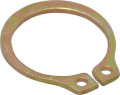 Rotor Clip - 11.89mm Groove Diam, 1/2" Shaft Diam, Cadmium-Plated Steel, Snap External Retaining Rings - 0.039" Groove Width, 0.016" Groove Depth, 0.035" Ring Thickness, Grade 1060-1090 - Makers Industrial Supply