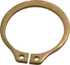 Rotor Clip - 17.88mm Groove Diam, 3/4" Shaft Diam, Cadmium-Plated Steel, Snap External Retaining Rings - 0.046" Groove Width, 0.023" Groove Depth, 0.042" Ring Thickness, Grade 1060-1090 - Makers Industrial Supply