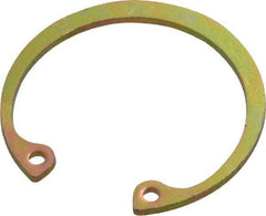 Rotor Clip - 0.042" Thick, Cadmium-Plated Finish, Steel Snap Internal Retaining Ring - 0.046" Groove Width, 0.033" Groove Depth, 1.066" Groove Diam, Grade 1060-1090 - Makers Industrial Supply