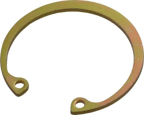 Rotor Clip - 0.05" Thick, Cadmium-Plated Finish, Steel Snap Internal Retaining Ring - 0.056" Groove Width, 0.04" Groove Depth, 1.33" Groove Diam, Grade 1060-1090 - Makers Industrial Supply