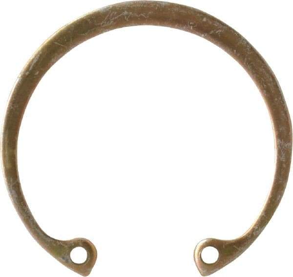 Rotor Clip - 0.05" Thick, Cadmium-Plated Finish, Steel Snap Internal Retaining Ring - 0.056" Groove Width, 0.043" Groove Depth, 1.461" Groove Diam, Grade 1060-1090 - Makers Industrial Supply