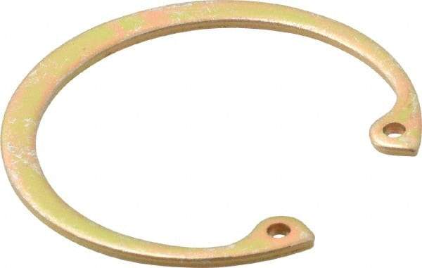 Rotor Clip - 0.062" Thick, Cadmium-Plated Finish, Steel Snap Internal Retaining Ring - 0.068" Groove Width, 0.05" Groove Depth, 1.725" Groove Diam, Grade 1060-1090 - Makers Industrial Supply