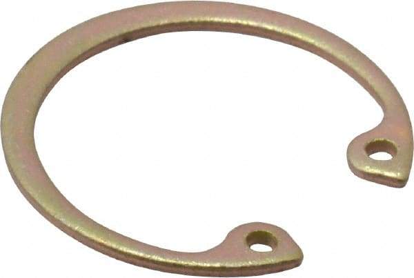 Rotor Clip - 0.042" Thick, Cadmium-Plated Finish, Steel Snap Internal Retaining Ring - 0.046" Groove Width, 0.028" Groove Depth, 0.931" Groove Diam, Grade 1060-1090 - Makers Industrial Supply